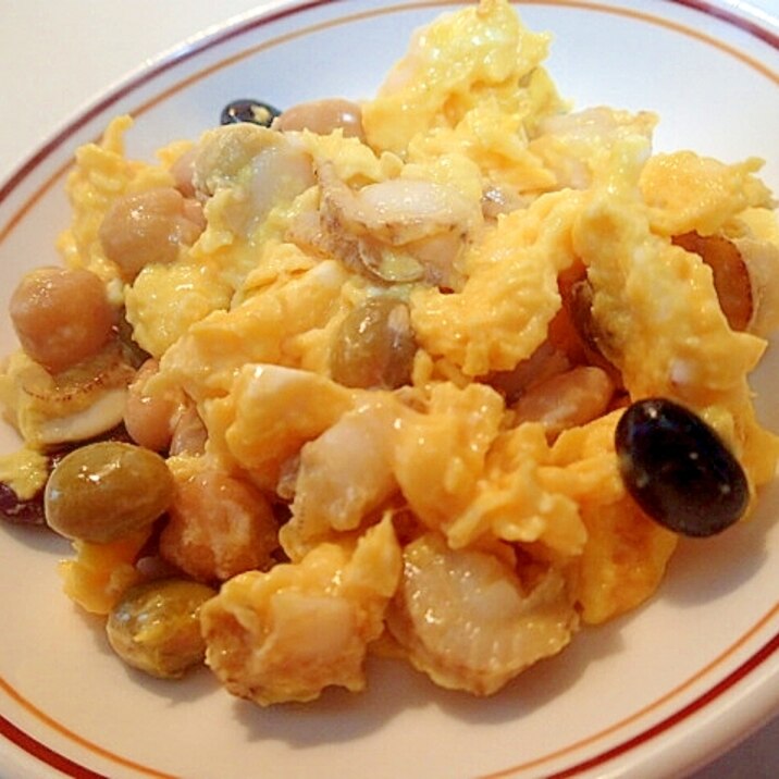 ベビーホタテとサラダ豆の卵とじ レシピ 作り方 By ぷ みぃまま 楽天レシピ ベビーホタテとサラダ豆の卵とじ レシピ 作り方 By ぷ みぃまま 楽天レシピ